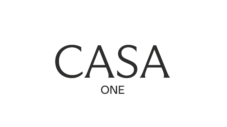 A simple image with the word CASA and the word ONE underneath it.